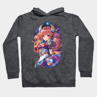 Nights of Orion: Spellbinding AI Anime Character Artistry Hoodie